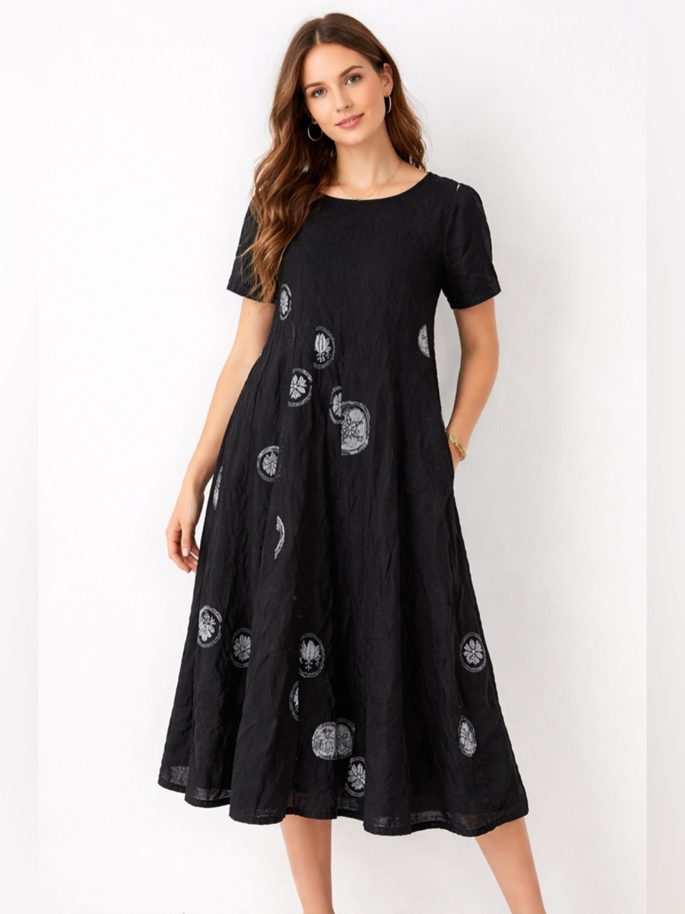 MACHIKO Japanese Lagenlook Artsy Dress